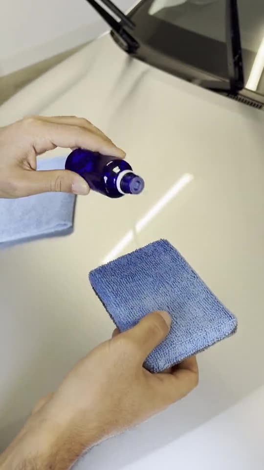 Prizm ceramic coating being applied by hand
