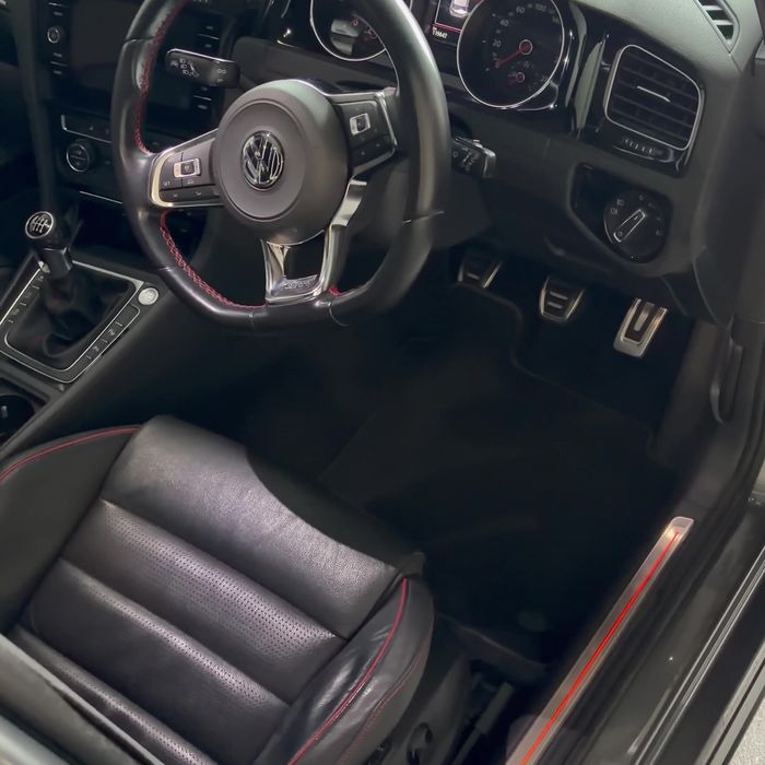 Volkswagen Golf interior after a detail