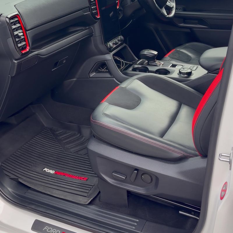 The same Ranger front footwell clean after the detail