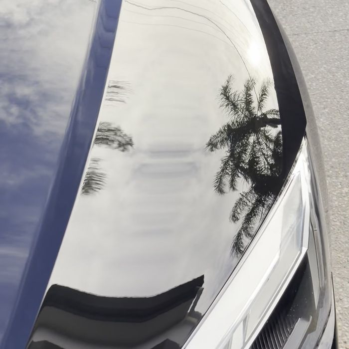 Mirror gloss on the finished paint